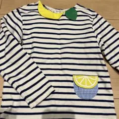 120 ベイビーチアー　ストライプ 長袖カットソー