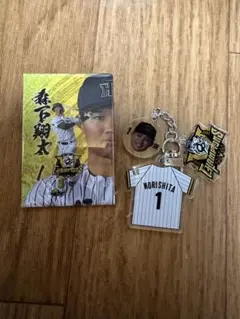阪神タイガース 優勝記念 シークレット 缶バッジ アクキー 森下
