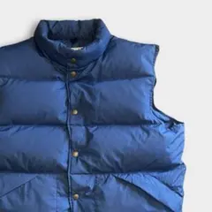 70s LLBean エルエルビーン ダウンベスト ネイビー ブルー M相当