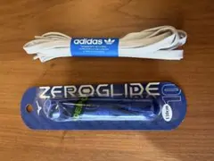 adidas ホワイト靴紐 & Mizuno ブルー靴紐 130cm