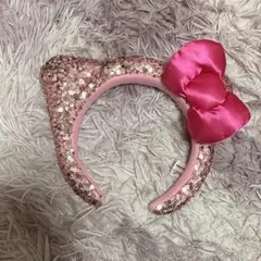 ユニバ キティ カチューシャ ピンク