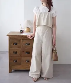 【DISCOAT】未使用品 フリルサロペット