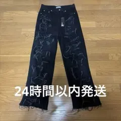 A07353 未使用品 VEIN デニム パンツ 【サイズ：2】 ブラック - メルカリ