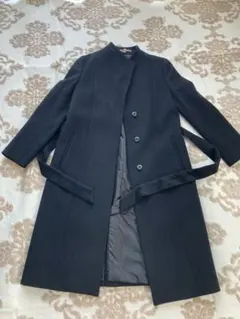 ORIHICA オリヒカ 【RHYME】 スタンドカラーウールコート M 黒