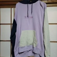 XLARGE フード付きパーカー ラベンダー