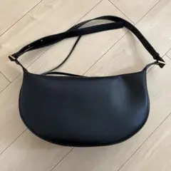 ZARA オーバルバック ブラック レザー