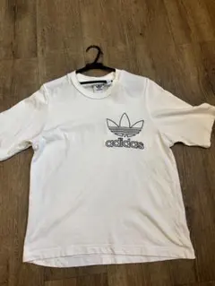 アディダス☆adidas☆ロゴTシャツ☆S〜M☆白