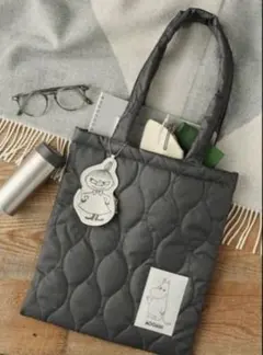 エッセ2026年1月号 MOOMIN キルティングバッグ & チャームポーチ