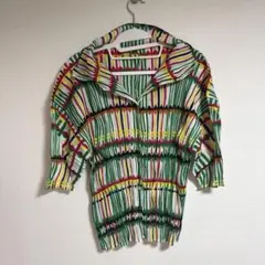 2002年アーカイブ　PLEATS PLEASE 総柄 開襟シャツのサムネイル
