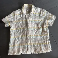 asdkcmコムデギャルソン 半袖シャツ ブラウス ブラック レース 刺繍 COMME des GARCONS（シャツ/ブラウス(半袖/袖なし)）のフリマ