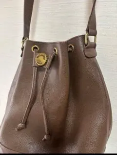 MOSCHINO レザー　ショルダーバッグ　巾着