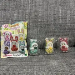 【シルバニアファミリー】赤ちゃん　カラフルウサギ　　コスチューム