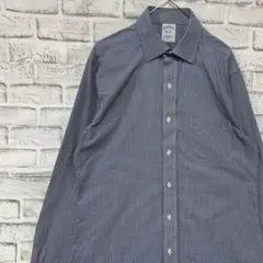 ブルックスブラザーズ長袖シャツ！ネイビーチェックM 0323