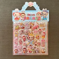 ラブブシール LABUBU ぷっくりシール立体シール ぷくぷくシール2シート入り