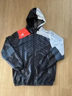 adidas フード付きジャケット XO 黒/赤/グレーのサムネイル