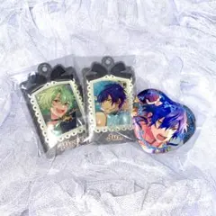 あんスタ ミニカードホルダー ラメキラハート缶バッジ 3点セット