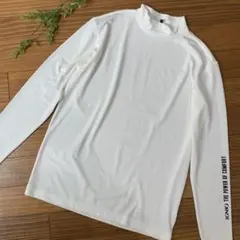 イグニオ　白　タートルネック ハイネック　長袖 Tシャツ　Ｍ　メンズ　ゴルフのサムネイル