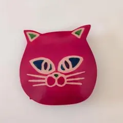 Amina 猫モチーフ コインケース　赤