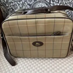 Burberry チェック ボストンバッグ