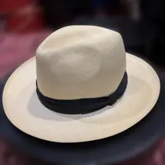 Borsalino ベージュ ストローハット59cm - メルカリ