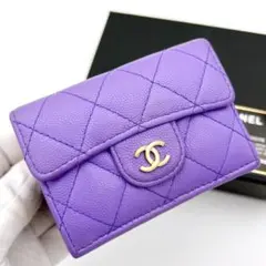 ⭐️ 極美品 シャネル マトラッセ キャビア コンパクト 折り財布 