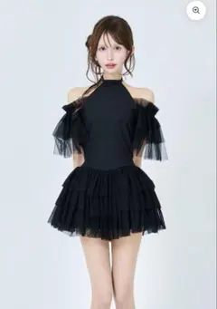 BELEARMIMI ボリュームシフォンキャミワンピース - メルカリ