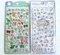 うるちゅるPOP SEAL 鳥　プチドロップステッカー　シマエナガ