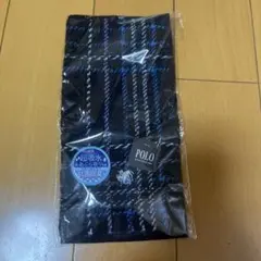 POLO タオルハンカチ チェック柄 ネイビー系のサムネイル