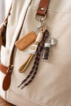 キーチェーン キーホルダー パラコード バッグチャーム クッキー コーヒー豆