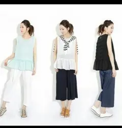 シアーベスト　フリルブラウス　オズモーシス