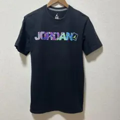 【古着】JORDAN カラフルロゴ Tシャツ ブラック