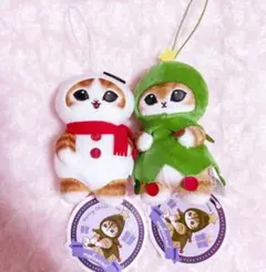 mofusand クリスマスにゃんマスコット クリスマスツリー 雪だるま