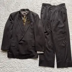 5点セット スタイリング済 ブラウン ダブルスーツ EURピンズ 成人式 #20