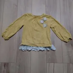 イエローフリル付きトレーナー 100cmのサムネイル