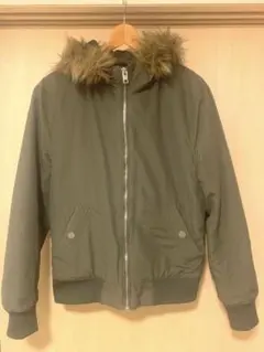 モッズコート　H&M メンズ　S アウター　冬　ジャンバー カーキ　上着