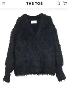 新品タグ付きTHETOE Westminster shaggy cardigan