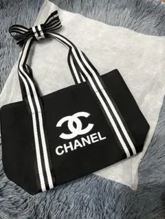 【CHANEL】リボンミニトートバッグ 黒