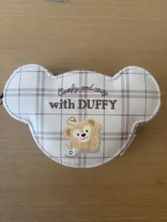 そ*あ様 DUFFY クマ型ポーチ チェック柄