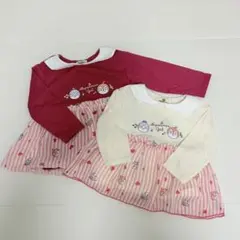 【未使用】アンパンマン ドキンちゃん・コキンちゃん 長袖 チュニック 80 90