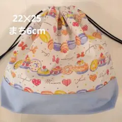 マカロン柄ランチバッグ 22×25cm