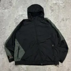 VOLCOM　ナイロンジャケット　パーカー　L　ブラック　切替　古着