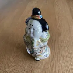 お多福（おたふく）」または「お福（おふく）さん」の陶器製の置物