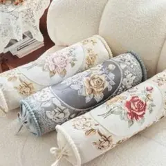 【おまとめ出品】花柄刺繍クッションカバー
