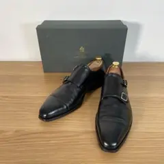 クロケット&ジョーンズ ダブルモンクストラップ　ブラックUK8.5E