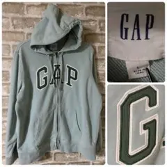 GAP メンズL パーカー　ビックロゴ　ロゴ　JAC FT ARCH FZ