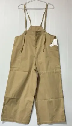 studio CLIP新品 サラッと軽楽サロペット ベージュ ワイドシルエットのサムネイル