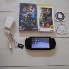 超美品★psp2000本体★黒★新品バッテリー、ゲーム、メモリー、充電器付き♪
