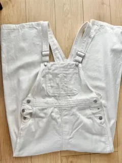 サロペット 白