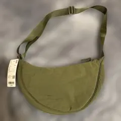 UNIQLO ラウンドミニショルダーバッグ オリーブ