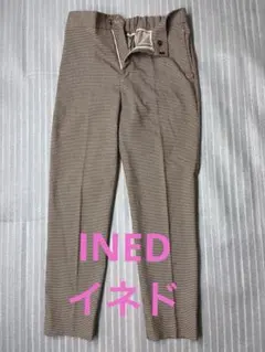 INED イネド　ストライプ カジュアルパンツ サイズ9